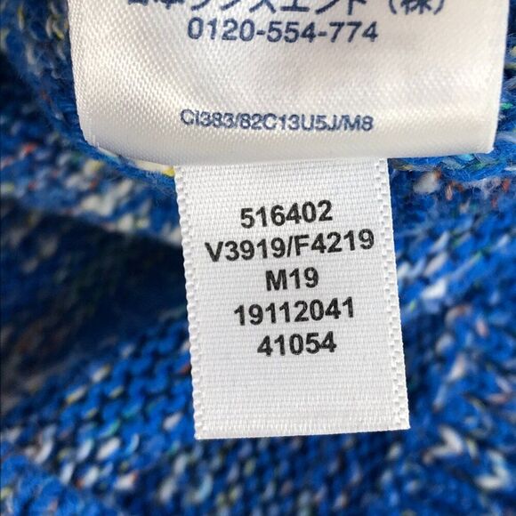 Lands' End Split Neck Pullover Sweater Women's Size XS Blue Stretch Knit Winter - Picture 13 of 13